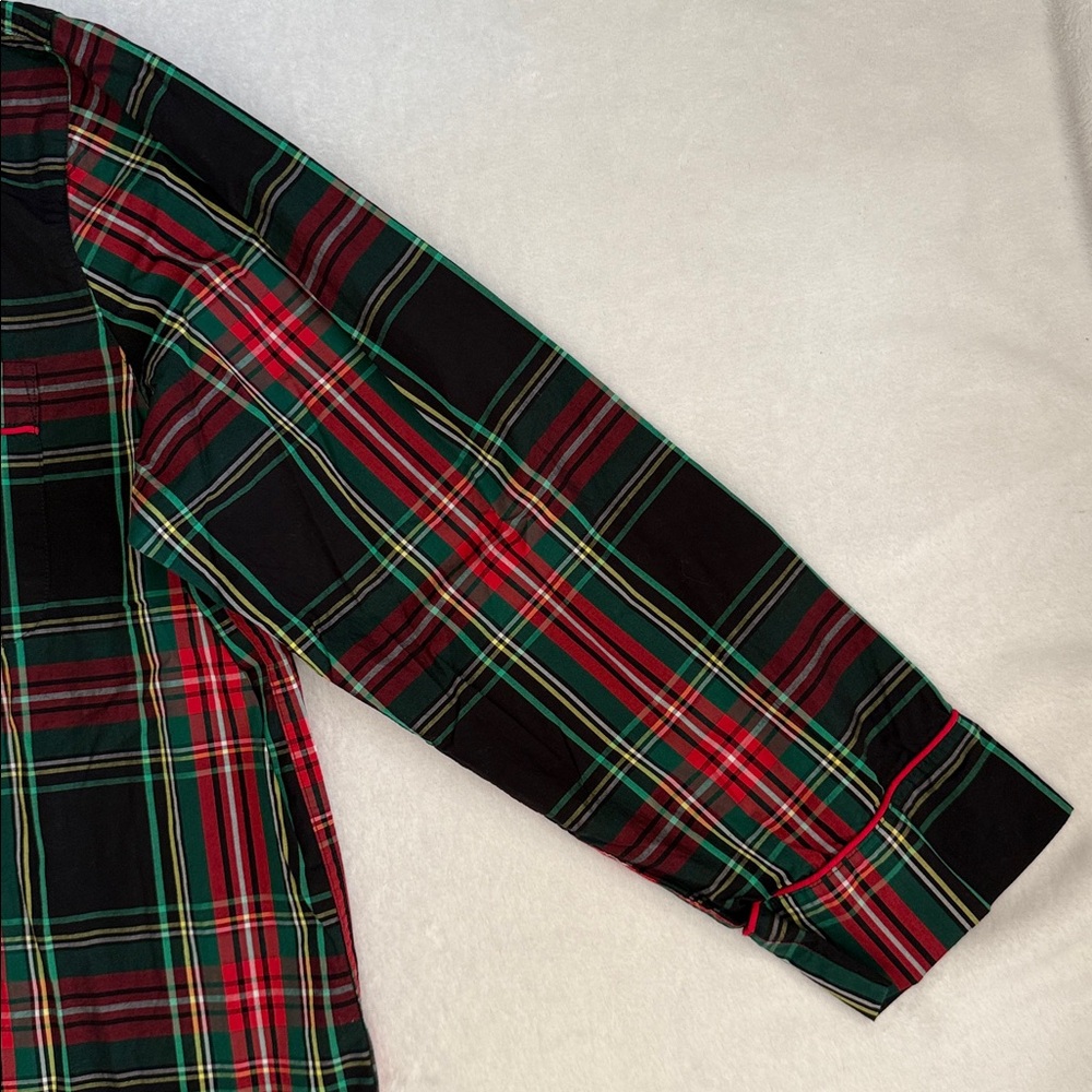 {NWOT} J. Crew | Cotton Poplin Pajama Set Black Stewart Tartan Plaid BM280 (XXL) - Picture 4 of 16